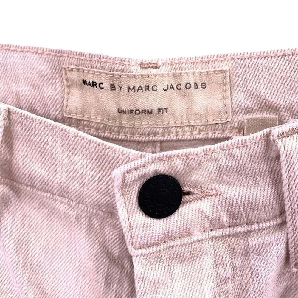 Marc By Marc Jacobs Beige Uniform Fit Straight Leg Jeans Size 30 x 34